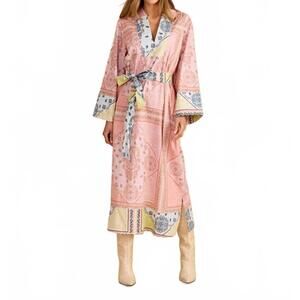 NEW DOUBLE A lee midi dress in bandana ban